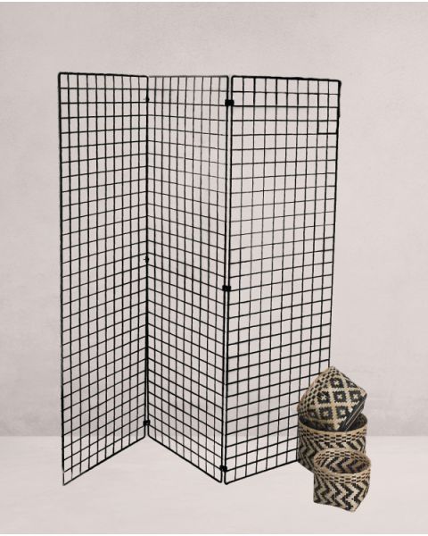 Deko Gitter in schwarz 200 x 40 cm kaufen