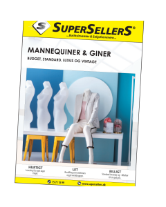 Katalog med mannequiner og giner