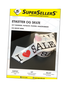 Katalog med etiketter & skilte