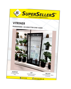 Katalog med glasvitriner