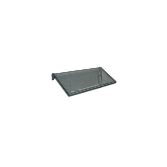 Sloping metal shelves (91 x 37 cm.)