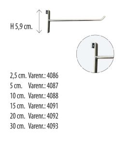 Einzelhaken für Gitter - Galvanisiert