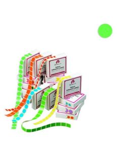 Farbige, runde, Ø: 13mm  Etiketts.  - 1.000 stk.