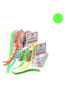 Farbige, runde, Ø: 19mm  Etiketts.  - 1.000 stk.