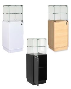 Vitrine mit Schrank- Slimline