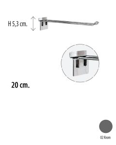 Doppelhaken - 20 cm.- Lamellenwand.