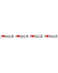 Fenster-Ankleber I LOVE SALE