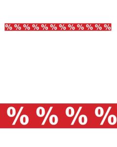 Fenster-Ankleber "%" - 120 cm.